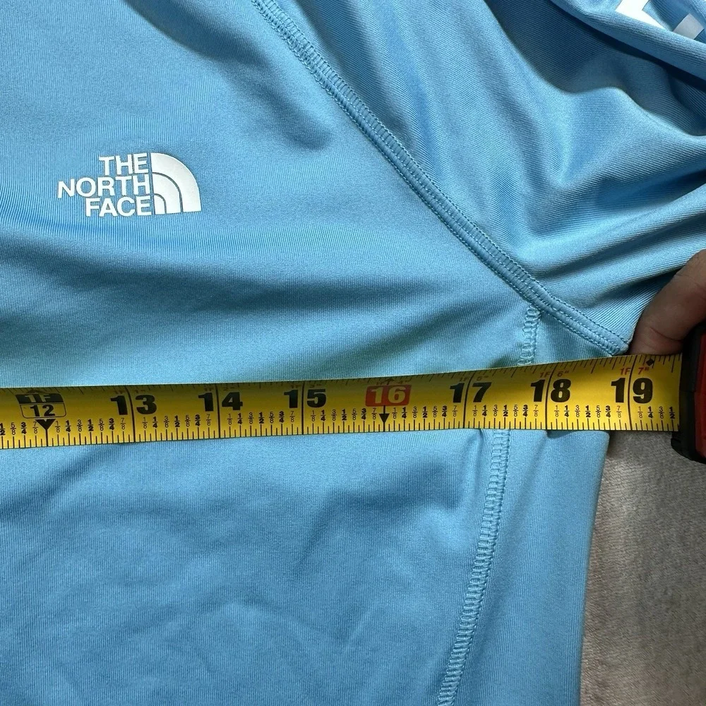 The North Face FlashDry‎ Breeze Long Sleeve Shirt Unisex L Blue Performance Logo